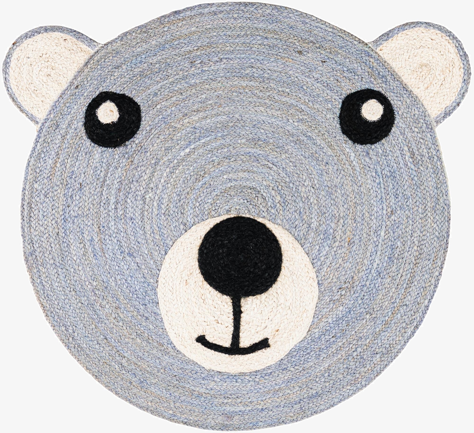 7' 10 x 7' 10  Hand Braided Kids Braided Jute Round Rug