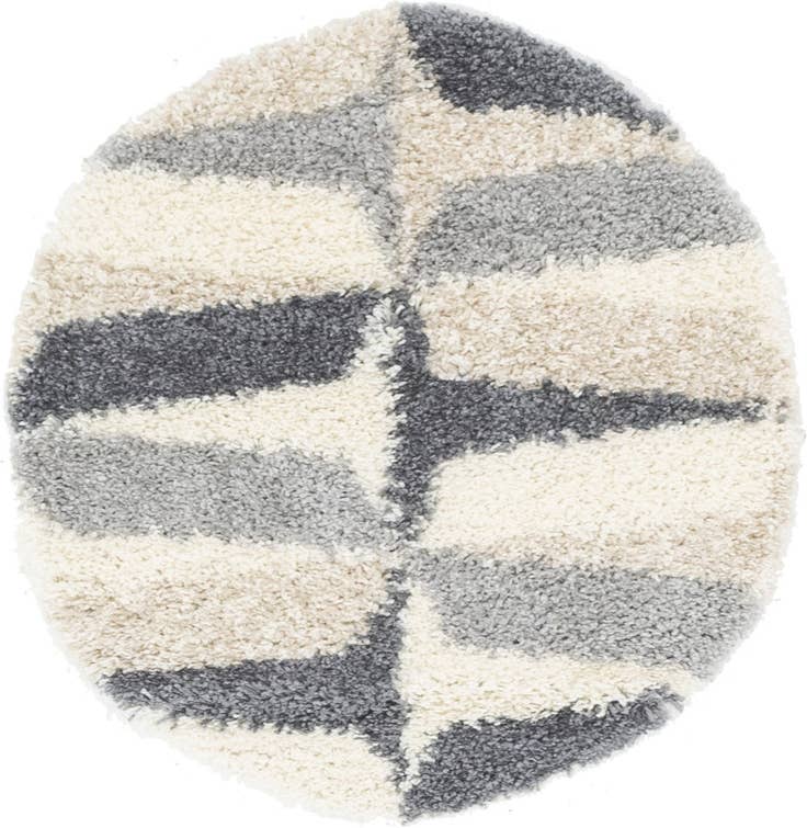 Detail image of 3' 3 x 3' 3 Lagom Shag Round Rug