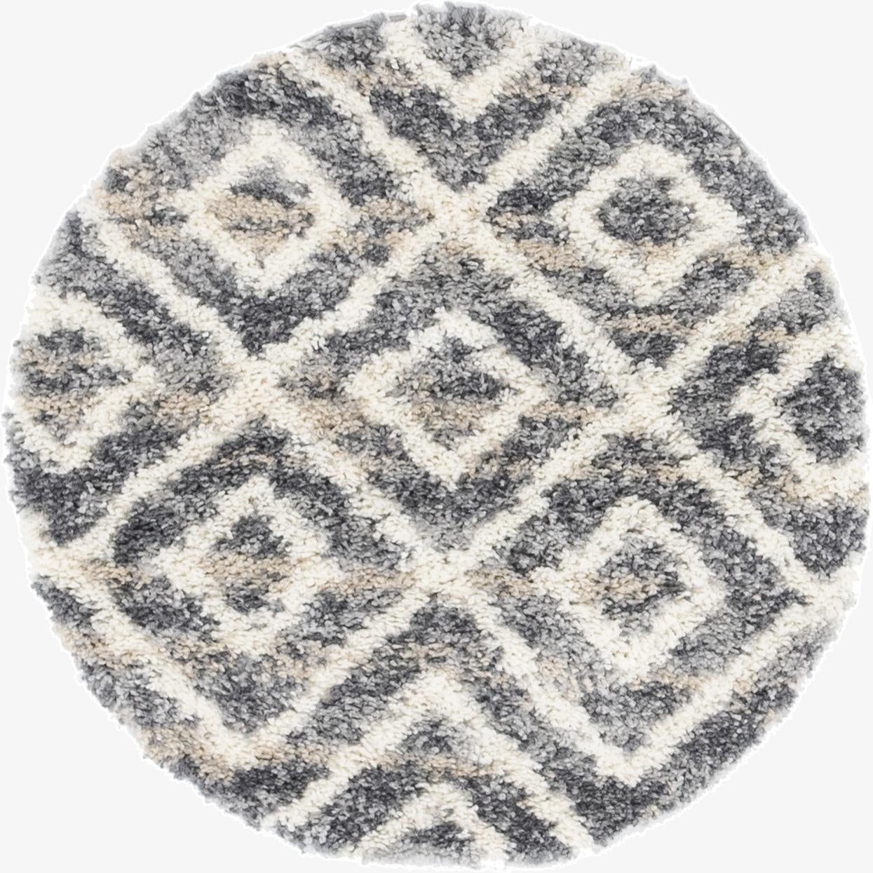 3' 3 x 3' 3 Lagom Shag Round Rug