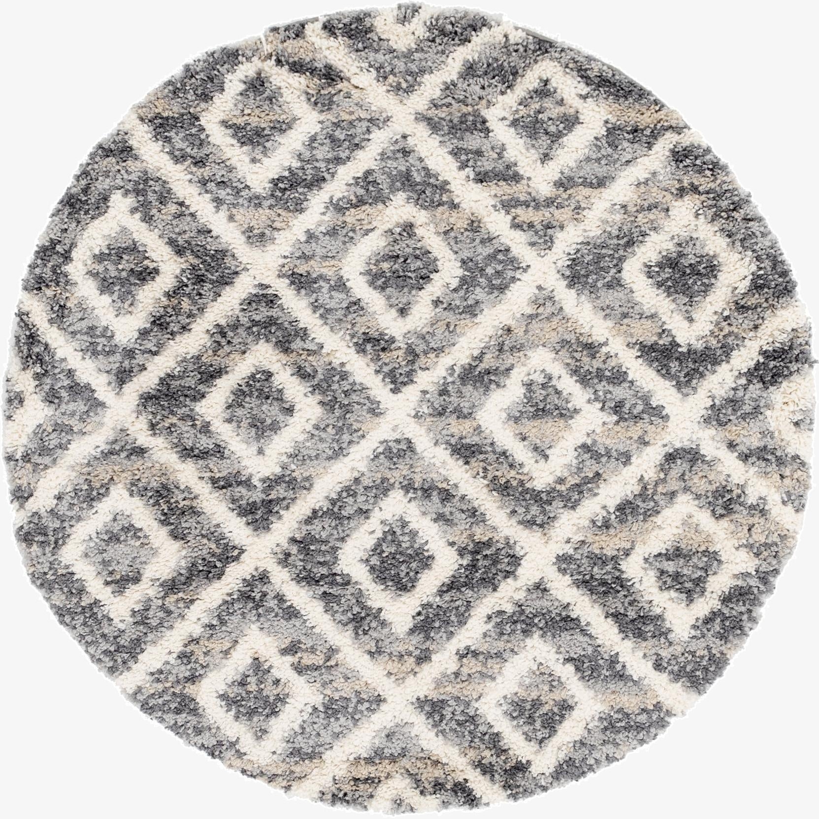 5' x 5' Lagom Shag Round Rug