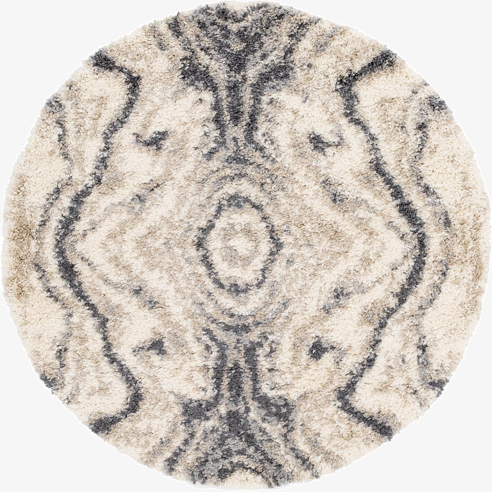 5' x 5' Lagom Shag Round Rug