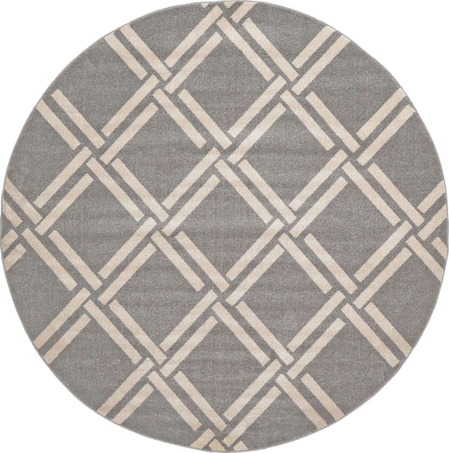 8' x 8' Lattice Round Rug