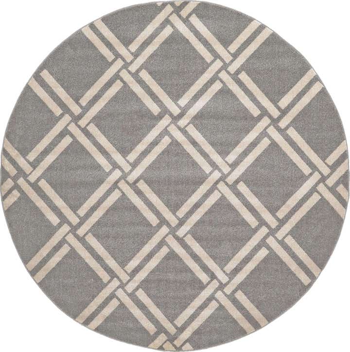 8' x 8' Lattice Round Rug