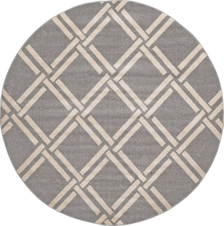 Detail image of 8' x 8' Lattice Round Rug