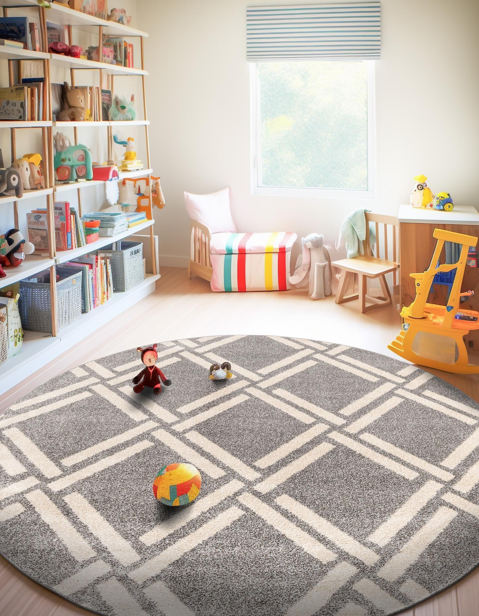 8' x 8' Lattice Round Rug