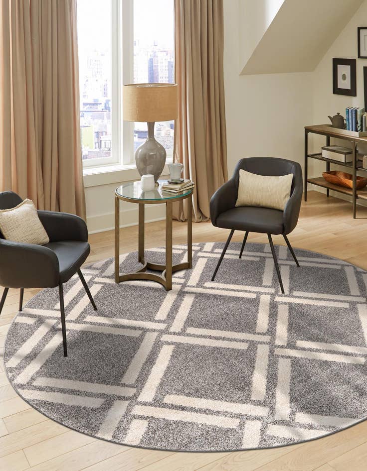 Detail image of 8' x 8' Lattice Round Rug