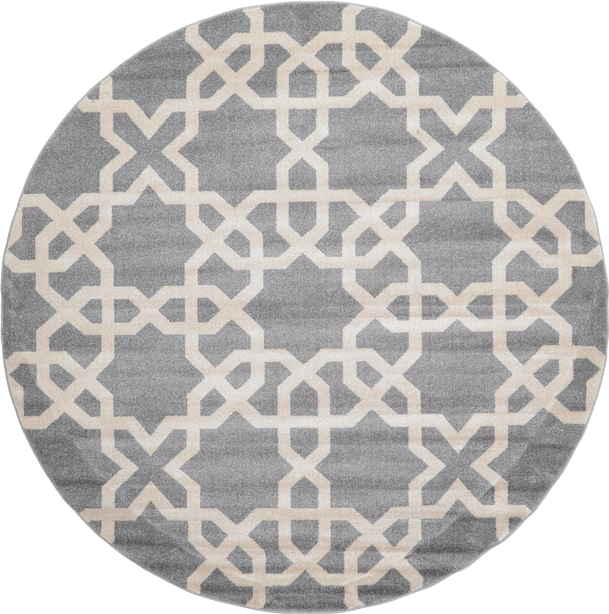 8' x 8' Lattice Round Rug