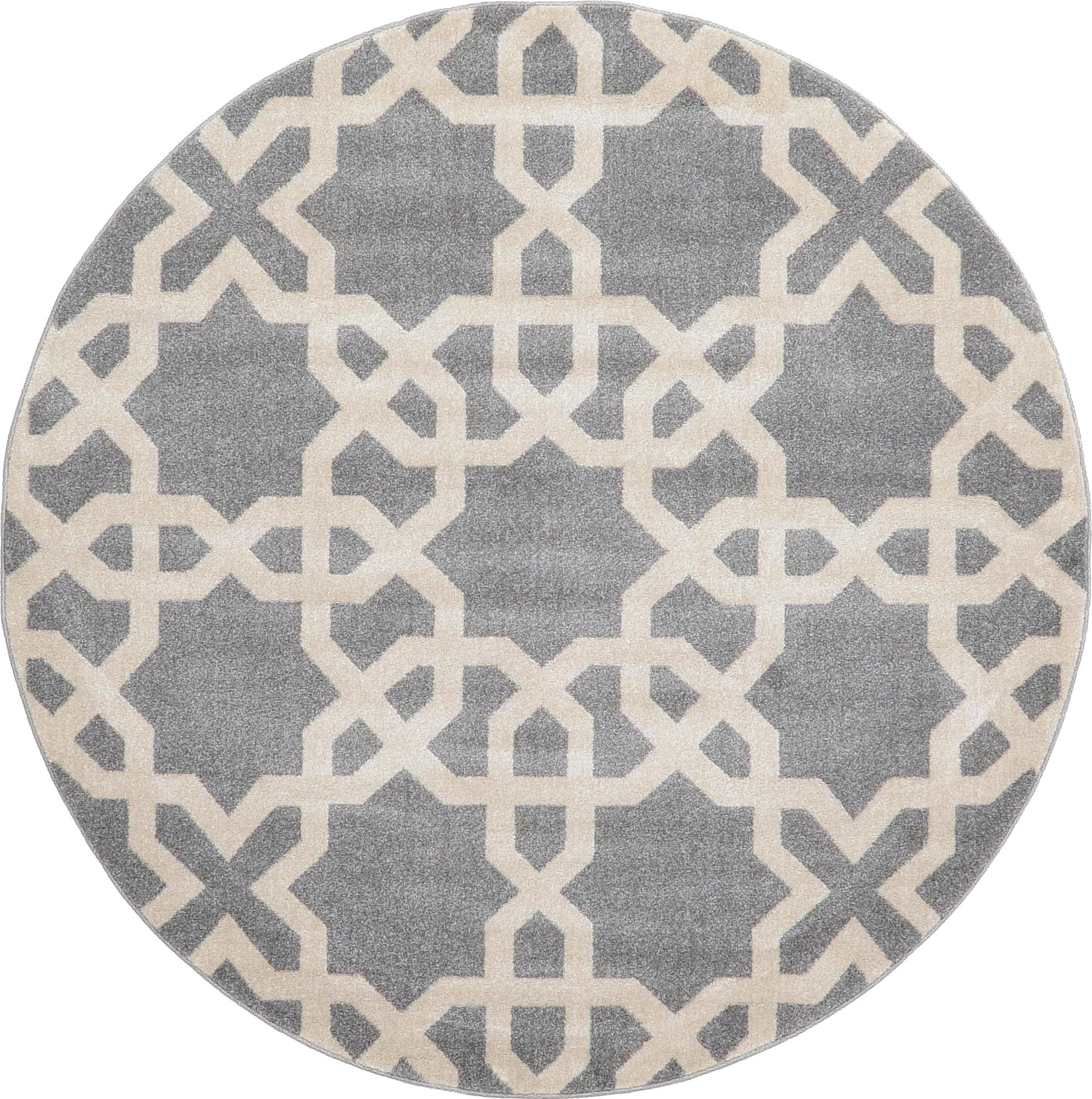 6' x 6' Lattice Round Rug