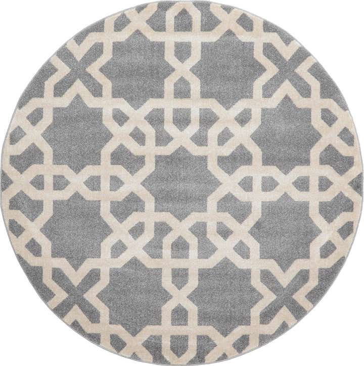 6' x 6' Lattice Round Rug
