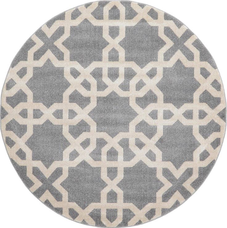 Detail image of 6' x 6' Lattice Round Rug