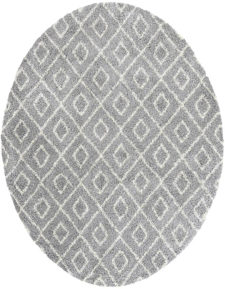 Detail image of 10' x 10' Lattice Shag Round Rug