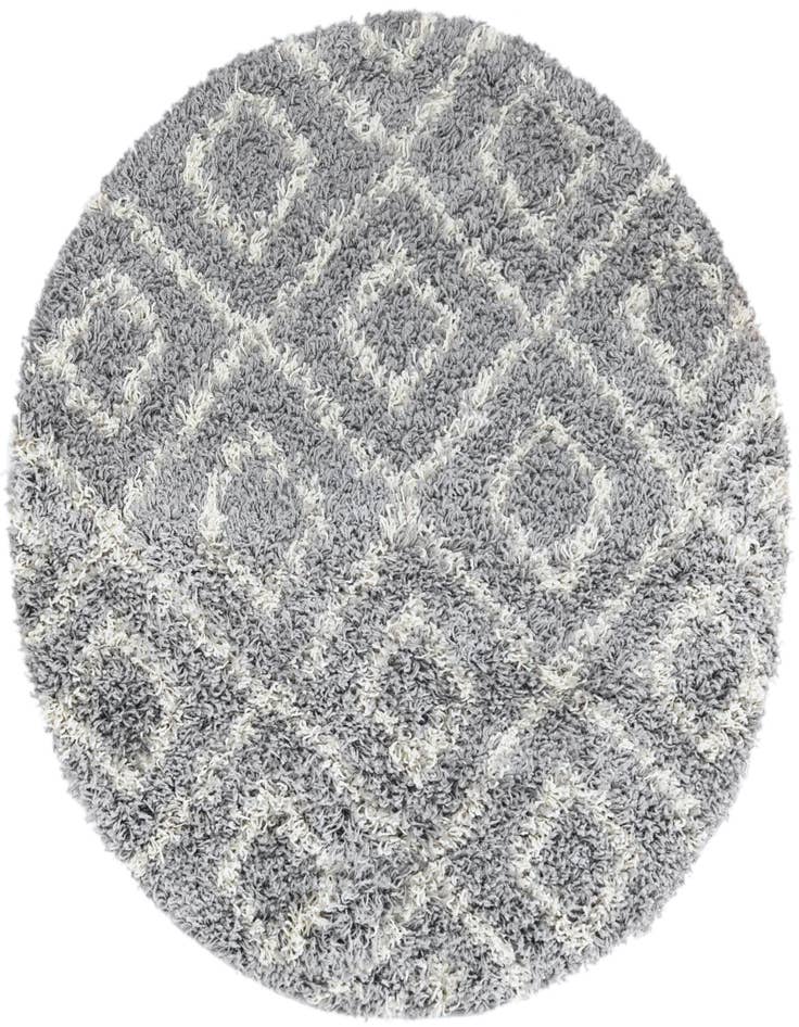 Detail image of 3' 3 x 3' 3 Lattice Shag Round Rug