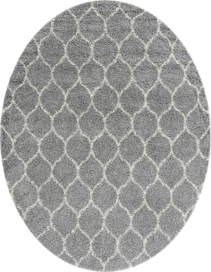 Detail image of 10' x 10' Lattice Shag Round Rug