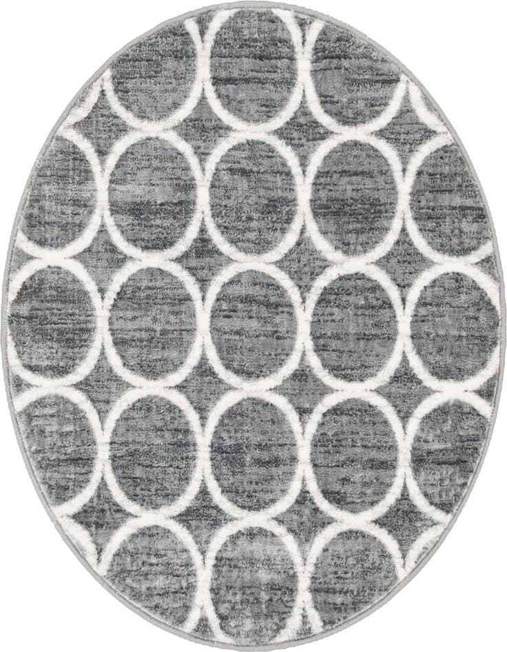 Detail image of 3' 3 x 3' 3 Lattice Trellis Round Rug