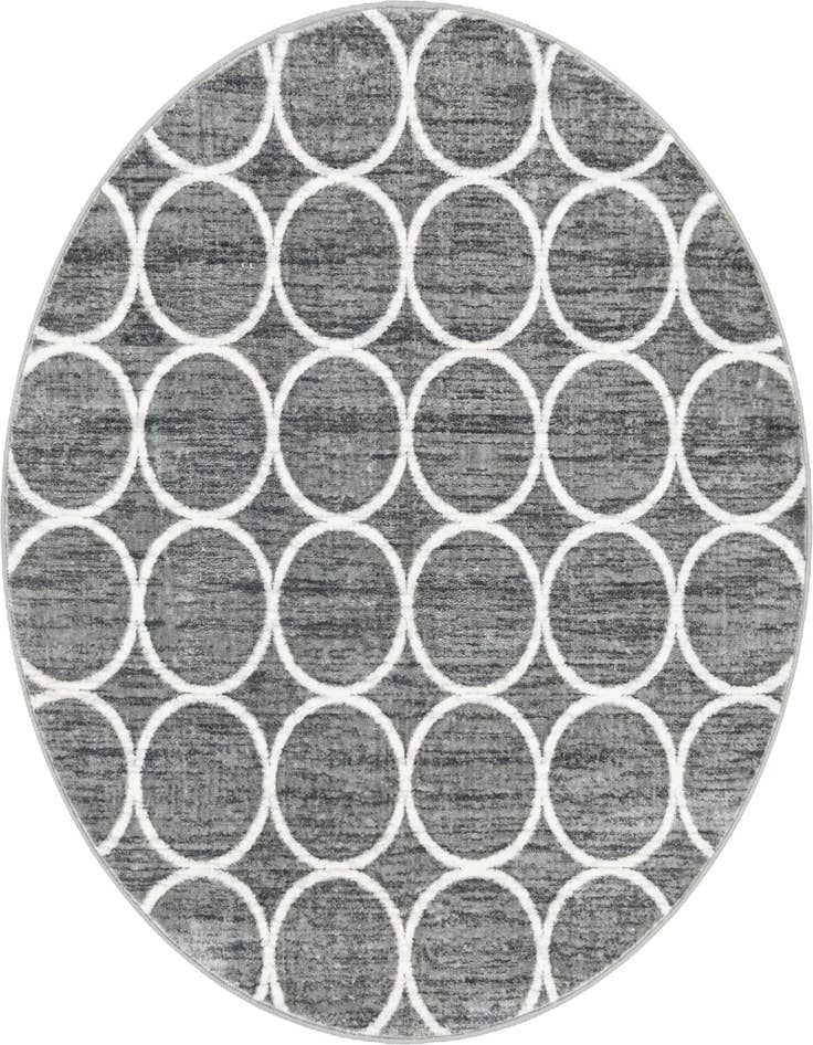 Detail image of 5' x 5' Lattice Trellis Round Rug
