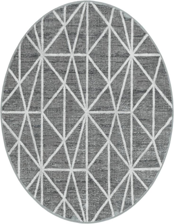 Detail image of 5' x 5' Lattice Trellis Round Rug
