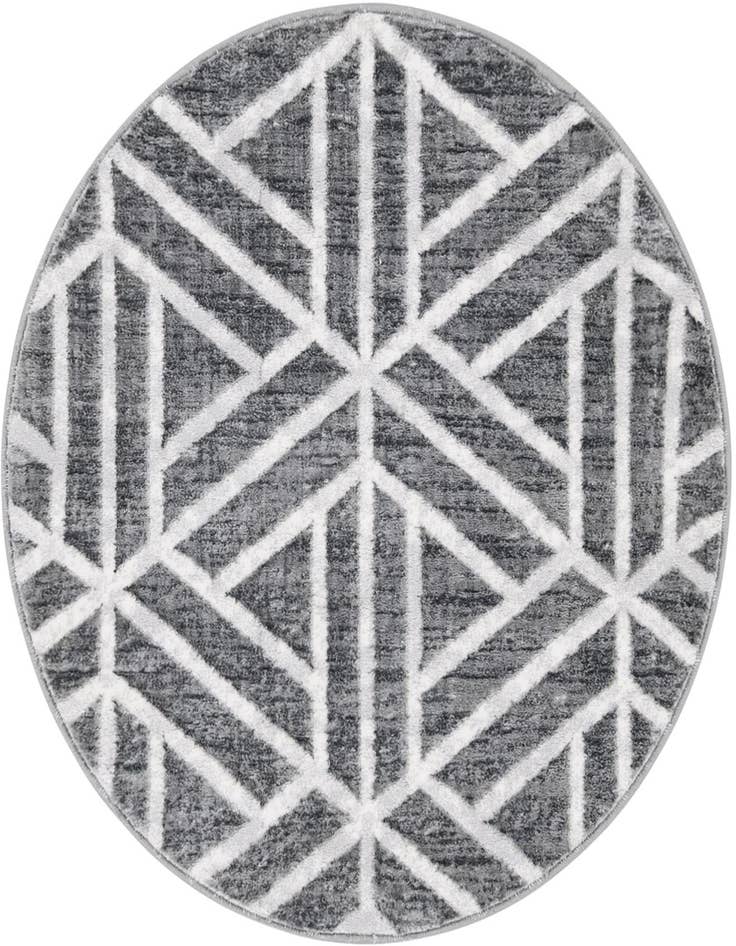 Detail image of 3' 3 x 3' 3 Lattice Trellis Round Rug