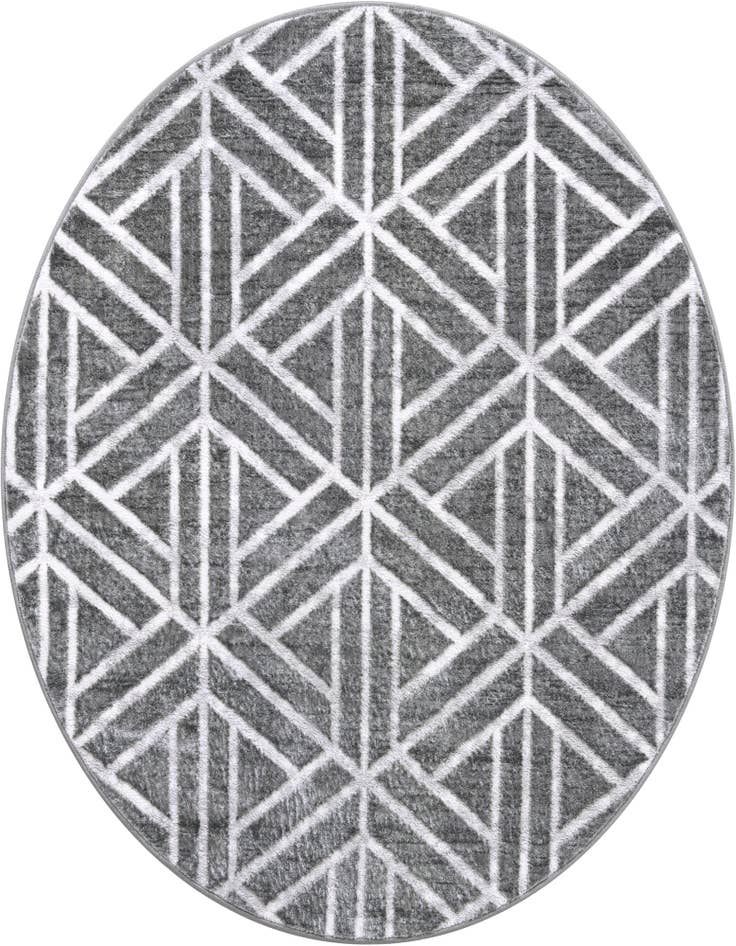 Detail image of 5' x 5' Lattice Trellis Round Rug