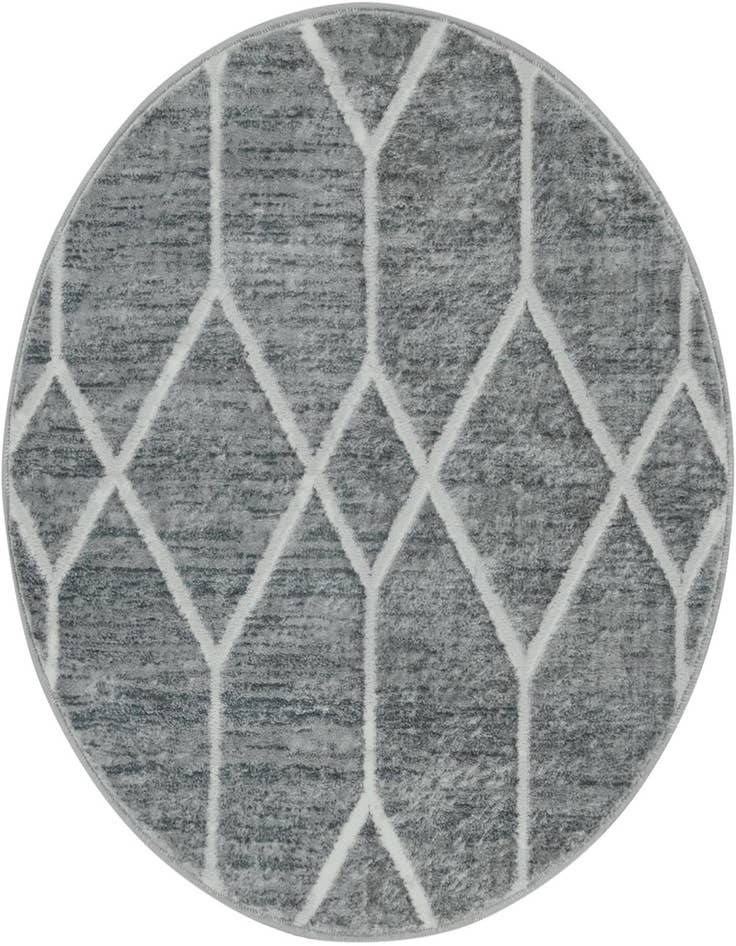 Detail image of 3' 3 x 3' 3 Lattice Trellis Round Rug