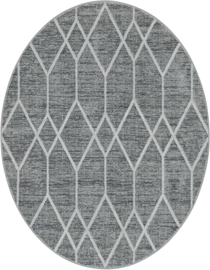 Detail image of 5' x 5' Lattice Trellis Round Rug
