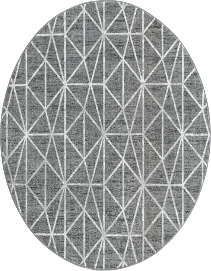Detail image of 7' x 7' Lattice Trellis Round Rug