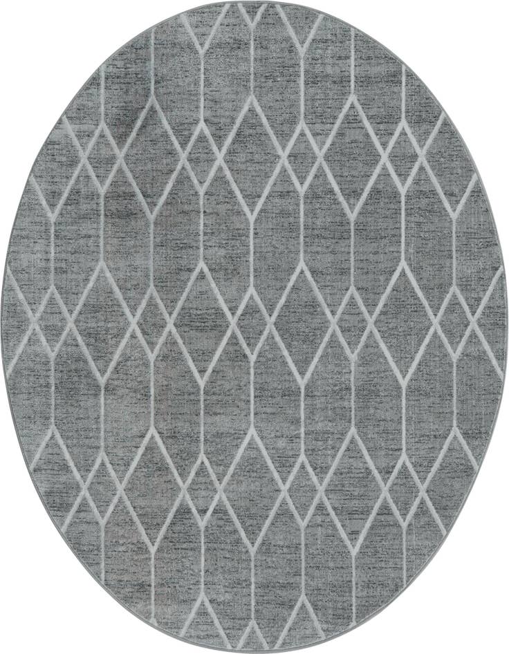 Detail image of 7' x 7' Lattice Trellis Round Rug