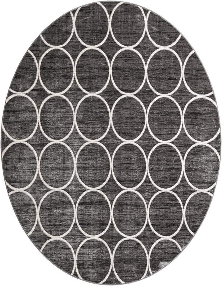 Detail image of 10' x 10' Lattice Trellis Round Rug