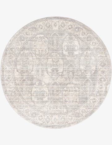 Gray Lola Round Rug