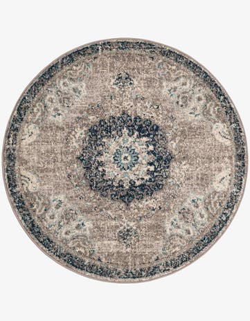 Gray Madeline Round Rug