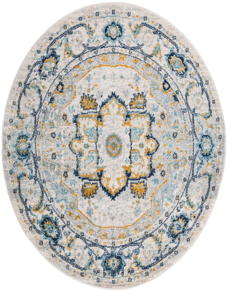 Detail image of 5' 3 x 5' 3 Madeline Vintage Round Rug