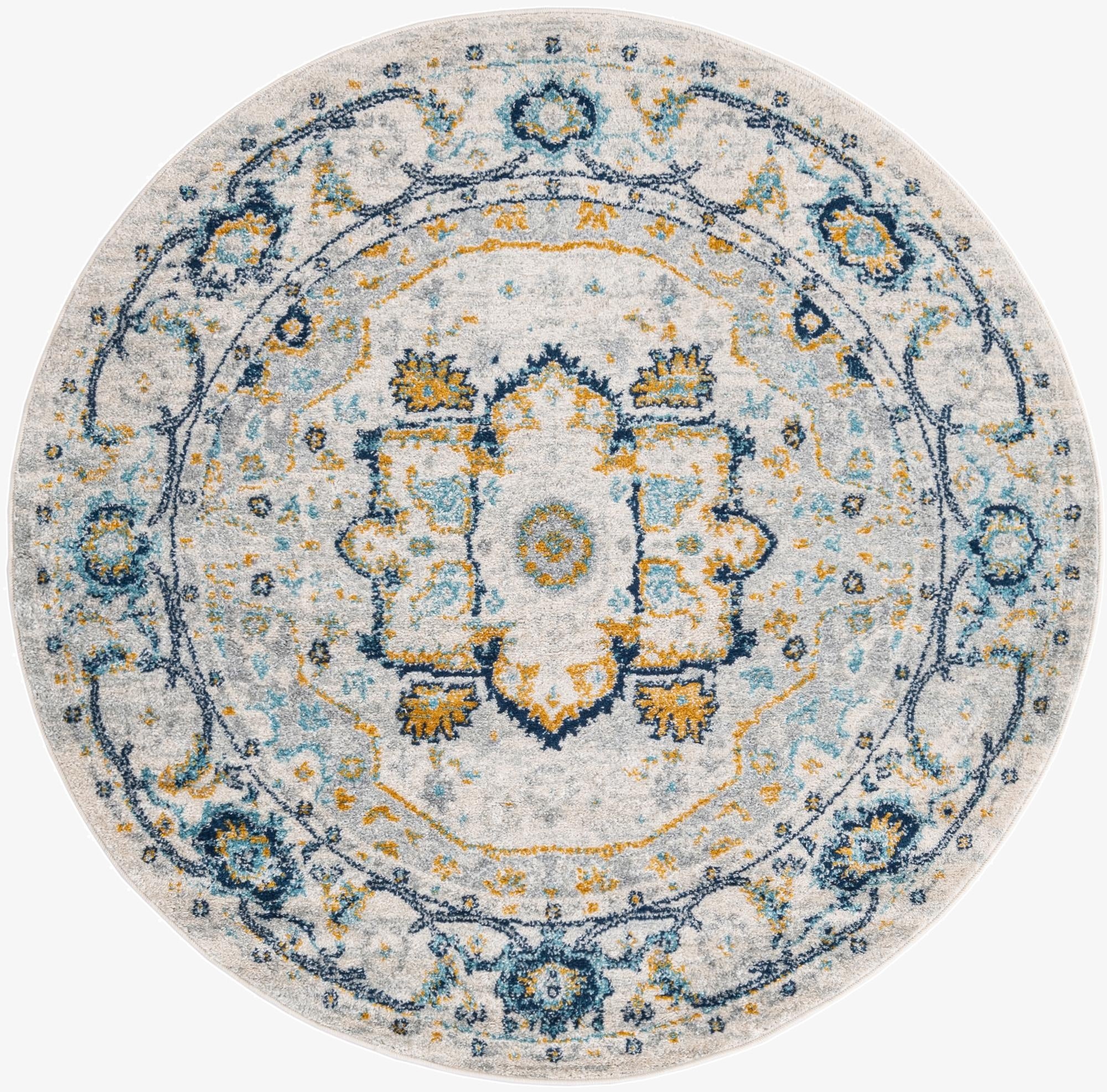 5' 3 x 5' 3 Madeline Vintage Round Rug