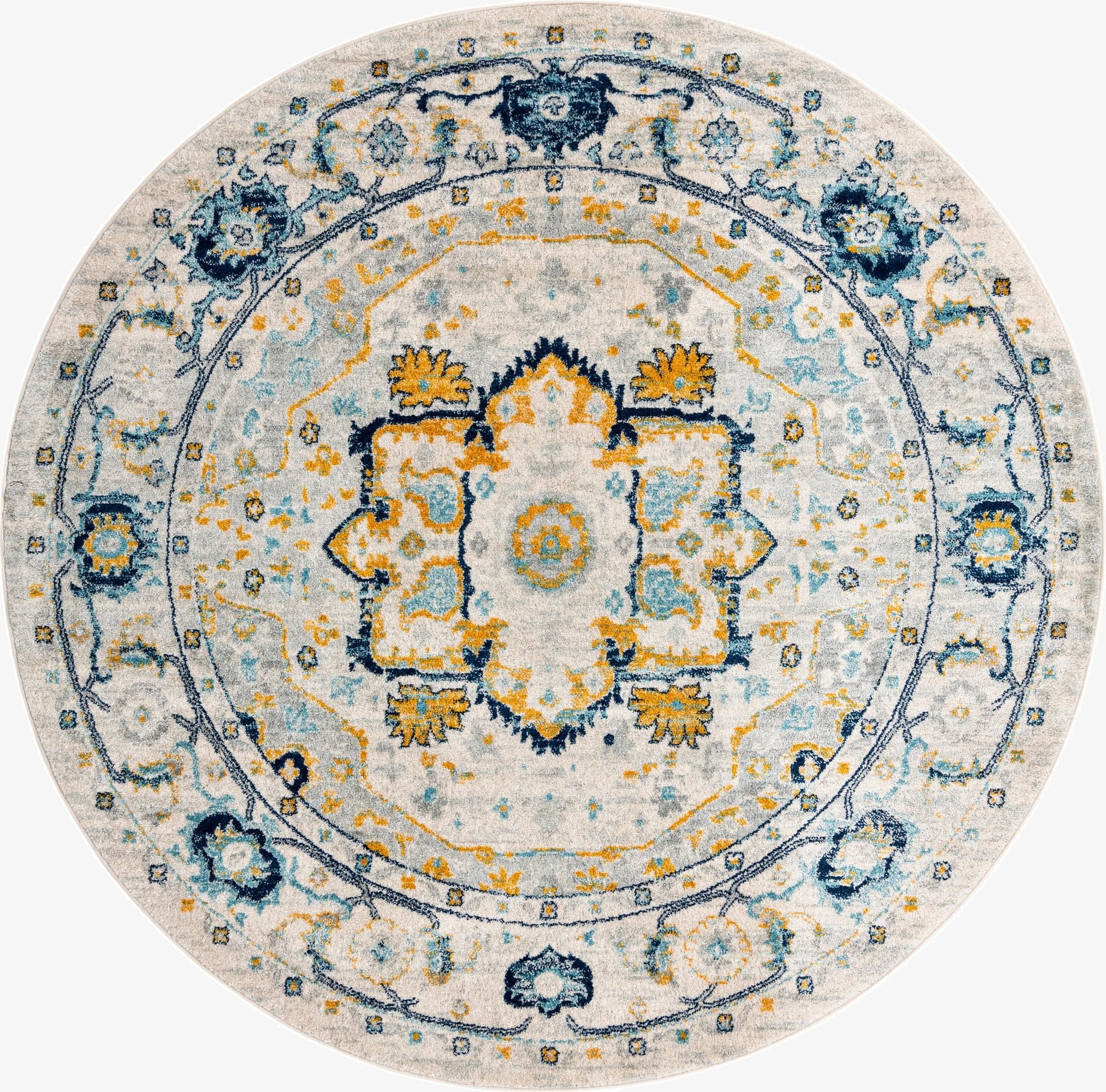 7' 10 x 7' 10 Madeline Vintage Round Rug
