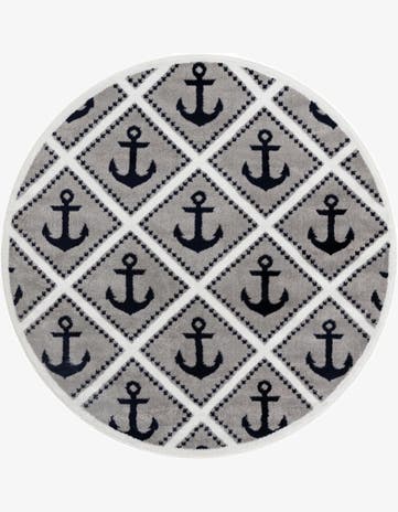 5' 3 x 5' 3 Metropolis Round Rug