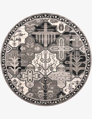Gray Miranda Round Rug