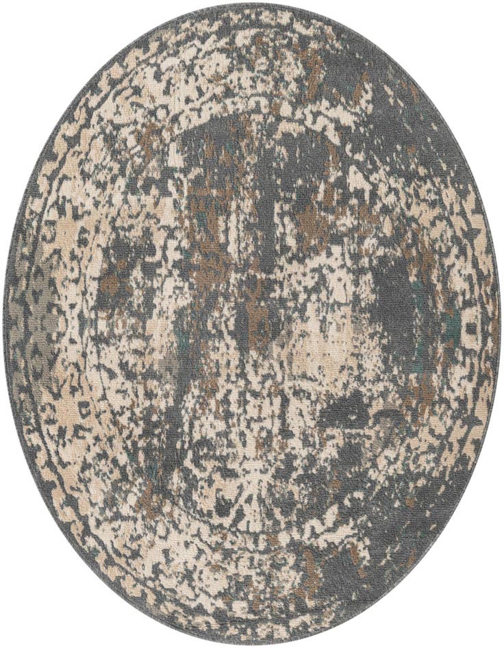 Detail image of 5' 3 x 5' 3 Mojave Round Rug