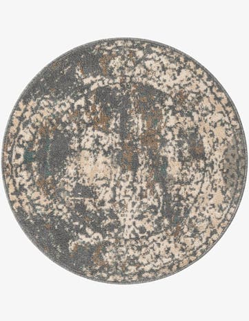 Gray Mojave Round Rug