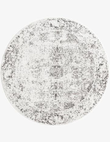 Gray Monaco Round Rug