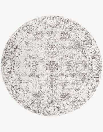 Gray Monaco Round Rug