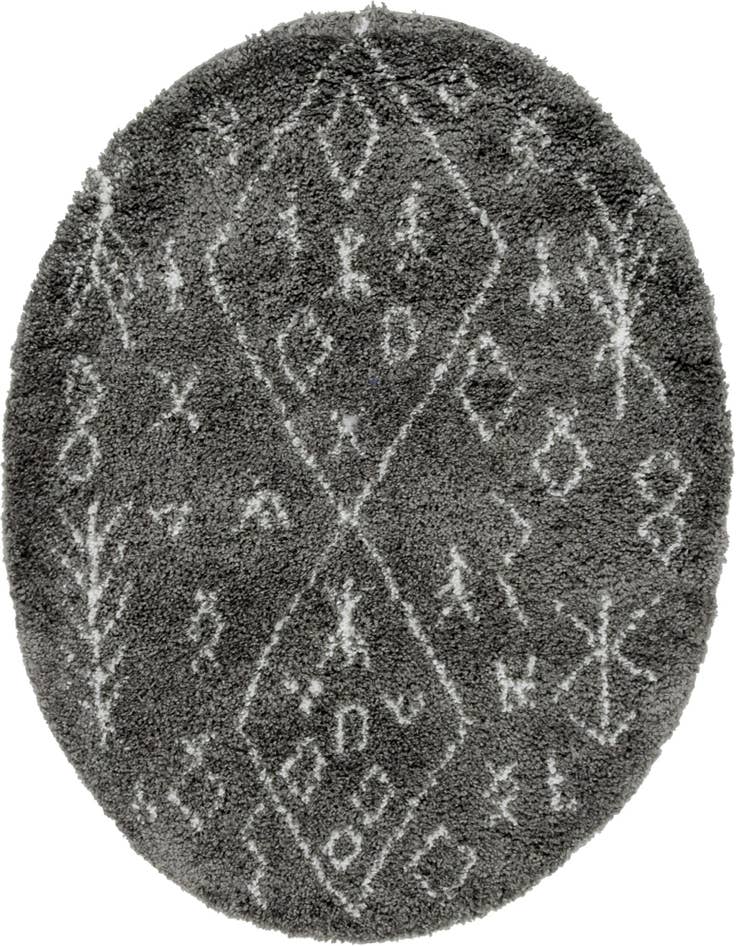 Detail image of 5' 3 x 5' 3 Moroccan Shag Round Rug