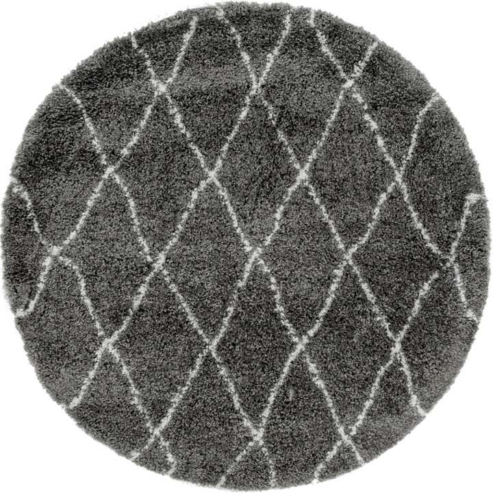 5' 3 x 5' 3 Moroccan Shag Round Rug