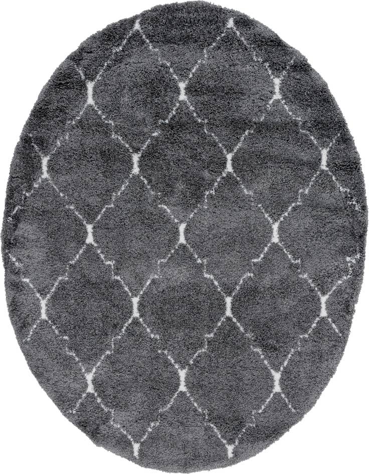 Detail image of 8' x 8' Moroccan Shag Round Rug