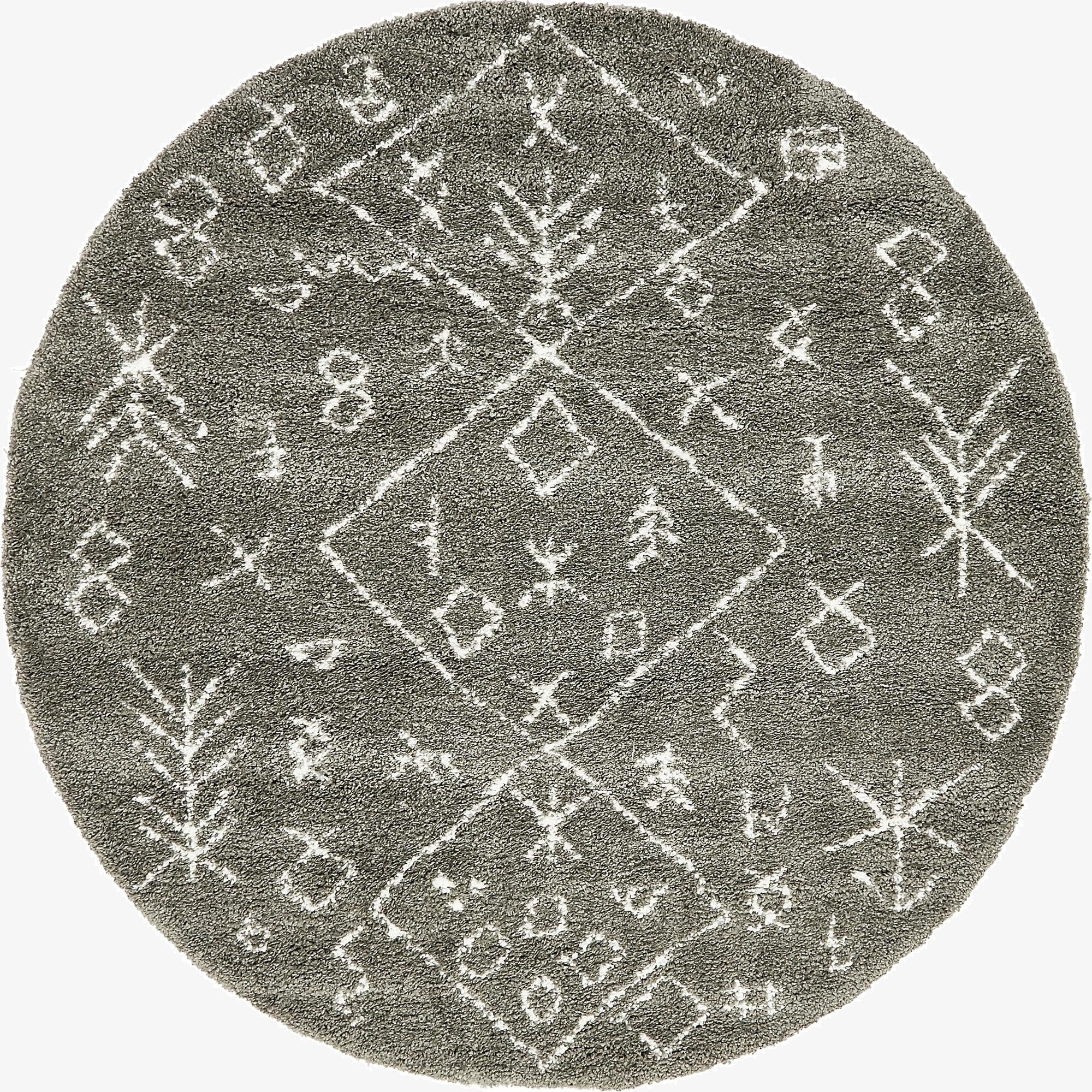 245cm x 245cm Marrakesh Shag Round Rug