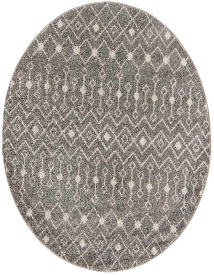 Detail image of 6' x 6' Moroccan Trellis Round Rug