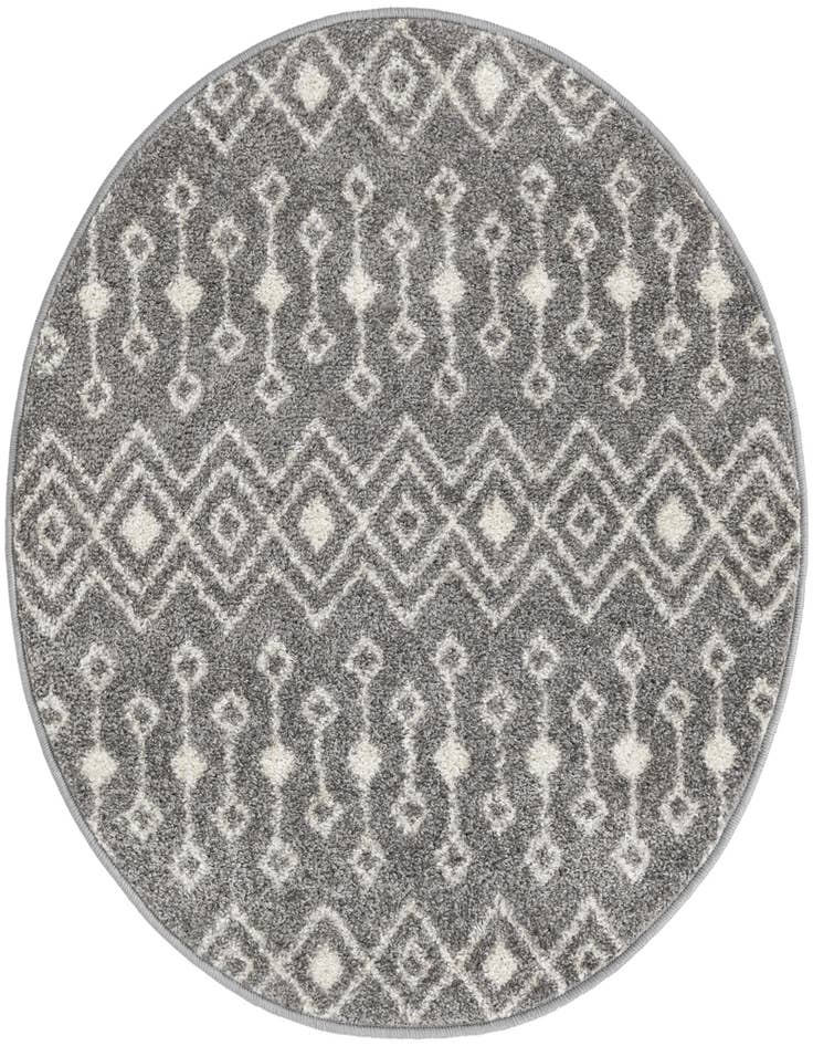 Detail image of 3' x 3' Moroccan Trellis Round Rug