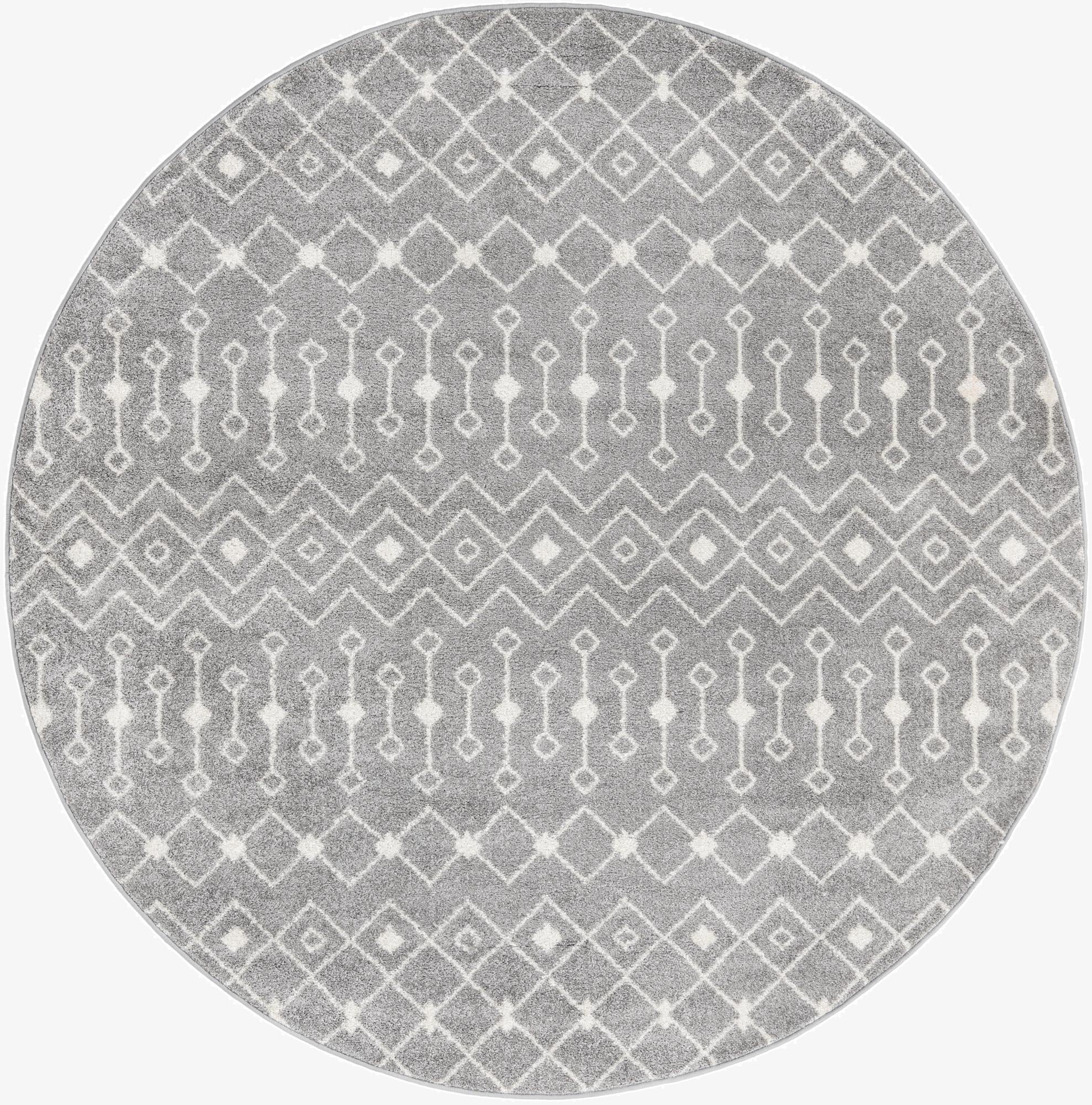 Primary image 7' 10 x 7' 10 Moroccan Trellis Round Rug