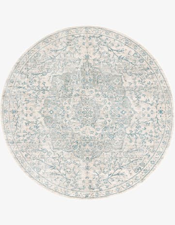Gray Newport Round Rug