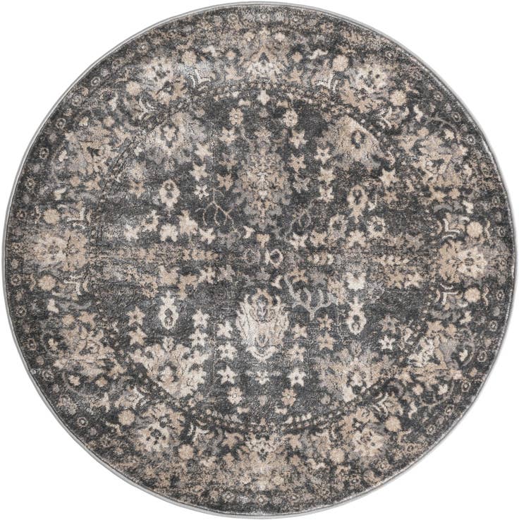 Detail image of 5' 3 x 5' 3 Oregon Round Rug