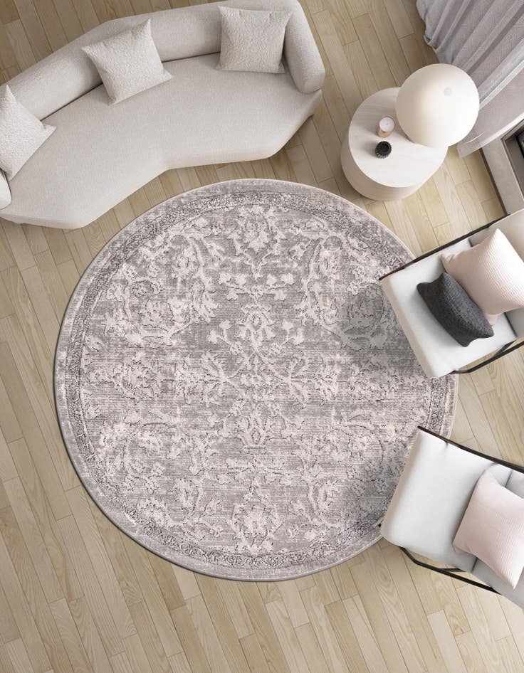 Detail image of 5' 3 x 5' 3 Oregon Round Rug