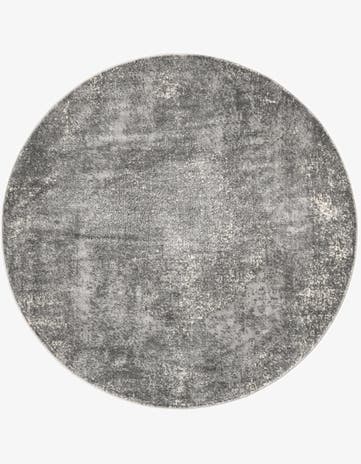 Gray Oregon Round Rug