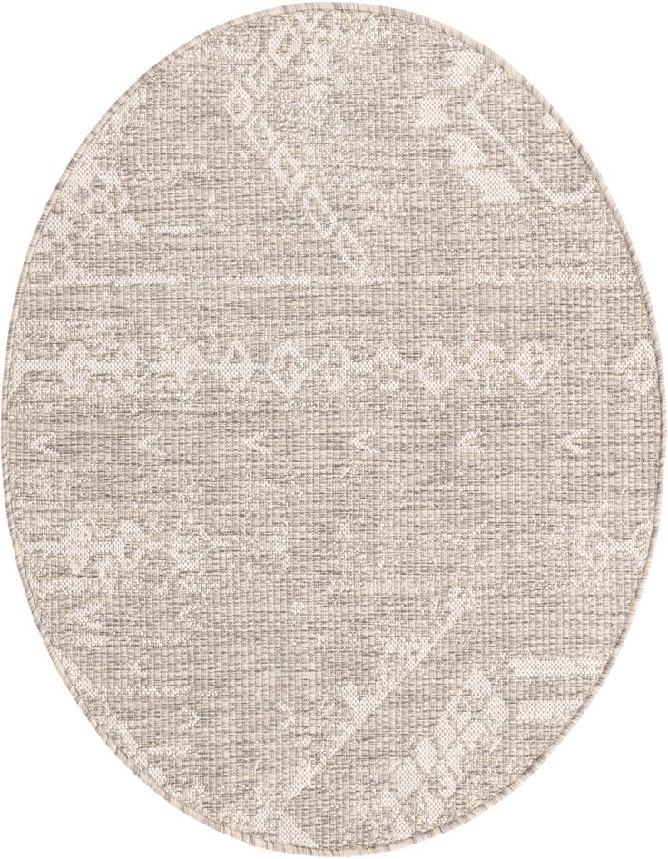 Detail image of 3' x 3' Easy-Clean Bohemian Indoor / Outdoor Round Rug
